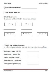 Elevopgaver til Dingobøger. Lille Dingo