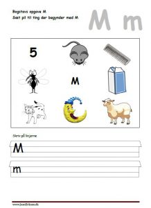 Sæt pil til ting der begynder med m