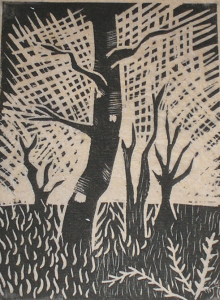 Grafisk tryk i billedkunst undervisningen.