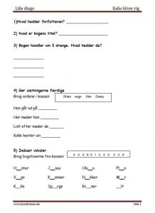 Elevopgaver til Dingobøger. Lille Dingo