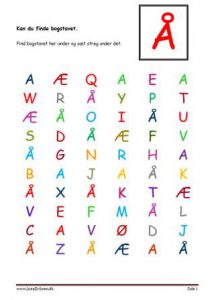 Elevopgave, Kan du finde bogstavet?