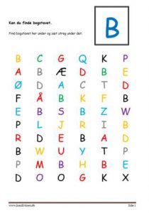 Elevopgave, Kan du finde bogstavet?