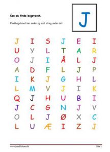 Elevopgave, Kan du finde bogstavet?