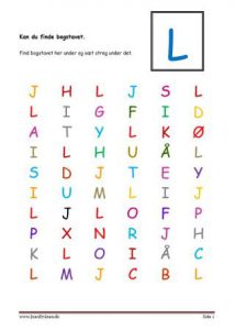 Elevopgave, Kan du finde bogstavet?