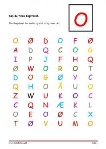 Elevopgave, Kan du finde bogstavet?