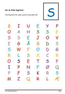 Elevopgave, Kan du finde bogstavet?