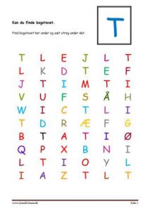 Elevopgave, Kan du finde bogstavet?