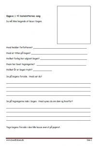 Elevopgaver til kaskelotternes sang af Bent Haller.