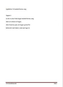 Elevopgaver til kaskelotternes sang af Bent Haller.