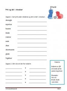 Prik og del med Alfa og Beta.