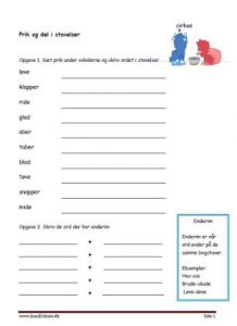 Prik og del med Alfa og Beta.