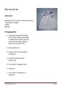 Upcyclede tøj til Baby hue.