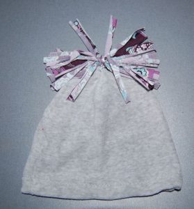 Upcyclede tøj til Baby hue.