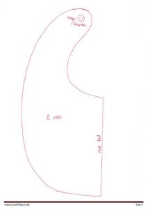 Mønster til hagesmæk.