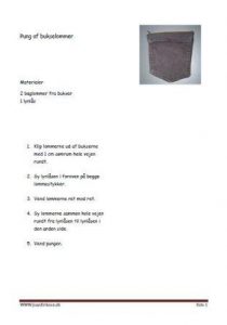 Sy cowboylommer om til en lille lyslåstaske.