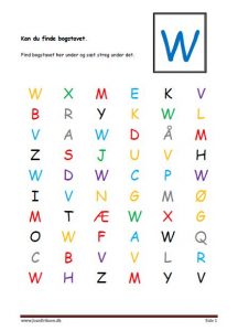 Kan du finde bogstavet, elevopgave.