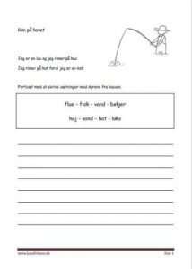 Elevopgave med rimord. Havet.