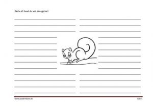 Skrive ark til faglitteratur med egern