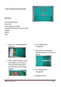 Vejledning til computertaske med autobroderi undervisningen i håndværk og design, inspireret af Asger Jorn.