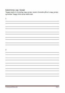 Elevopgaver til kaskelotternes sang af Bent Haller.