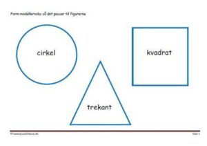 Modellervoks kan bruges til geometriske figurer.