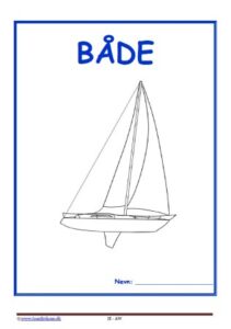 Forside til hæfte med temaet Både