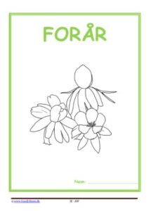 Forside til hæfte med temaet Forår.