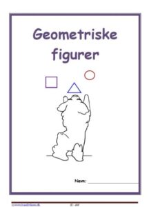 Forside til hæfte med temaet geometriske figurer