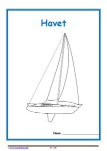 Forside til hæfte med temaet havet