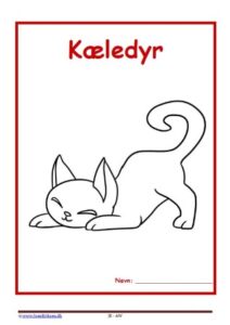 Forside til hæfte med temaet kæledyr.