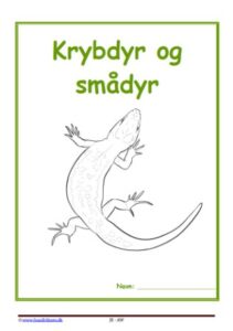 Forside til hæfte med temaet Krybdyr og smådyr.
