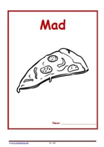 Forside til hæfte med temaet mad.