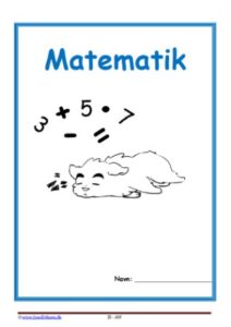 Forside til hæfte med temaet Matematik