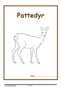 Forside til hæfte med temaet pattedyr.