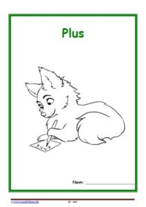 Forside til hæfte med temaet Plus