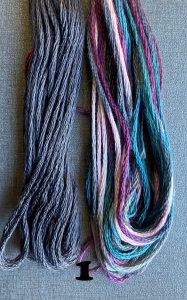 Verdensbroderidagen 2025 med frit broderi og korssting.