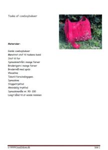 Upcycling af gamle cowboybukser til ny yndlingstaske.