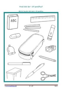 Elevopgave til 1. skoledag og 1. dag efter en ferie.