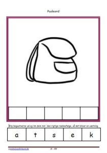 Elevopgave til 1. skoledag og 1. dag efter en ferie.