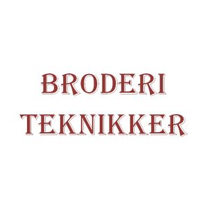 Et bredt udvalg af broderi teknikker og opgaver til dette.