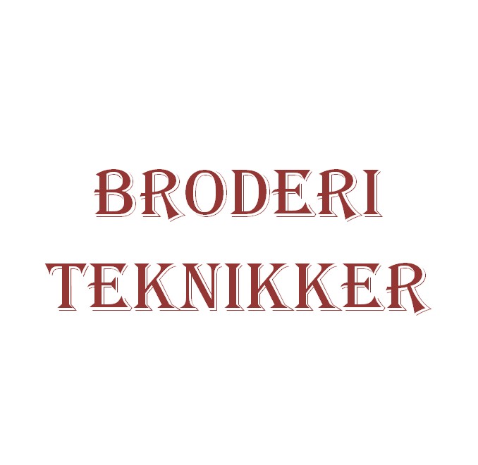 Et bredt udvalg af broderi teknikker og opgaver til dette.