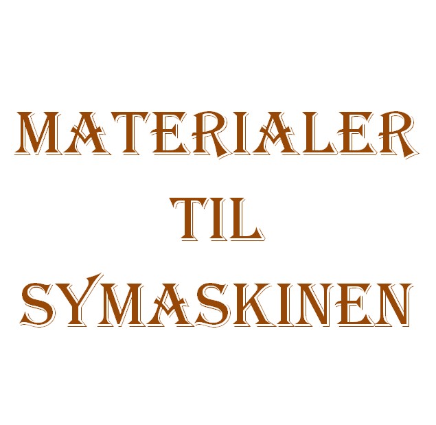 Materialer til symaskinen