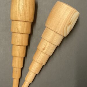 Hånddrejet hedebopinde til hedebobroderi.