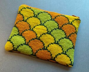 Kit til retro pung med korssting.