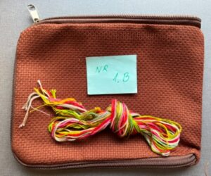 Lynlåspung klar til broderi Aida 4,4