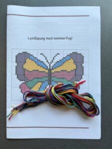 Lynlåspung klar til broderi Aida 4,4